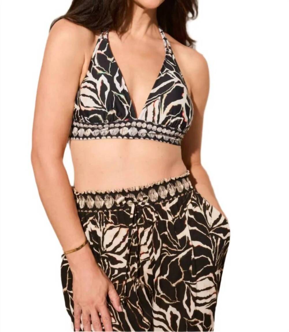 NEW TRIBAL reversible bikini top in sand dune